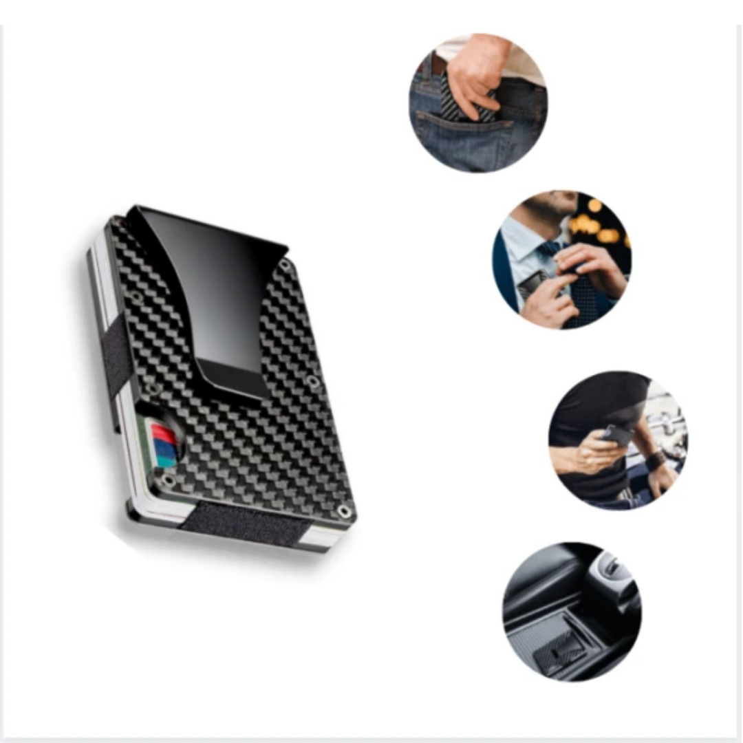 RFID-Protected Carbon Fiber Wallet for Men: Sleek, Durable, and Secure